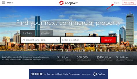 www loopnet com login